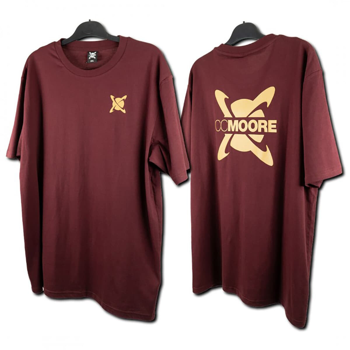 CC MOORE BURGUNDY T-SHIRT // S - 4XL