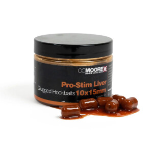 CC Moore Pro-Stim Liver Glugged Hookbaits 10x15 mm (50...