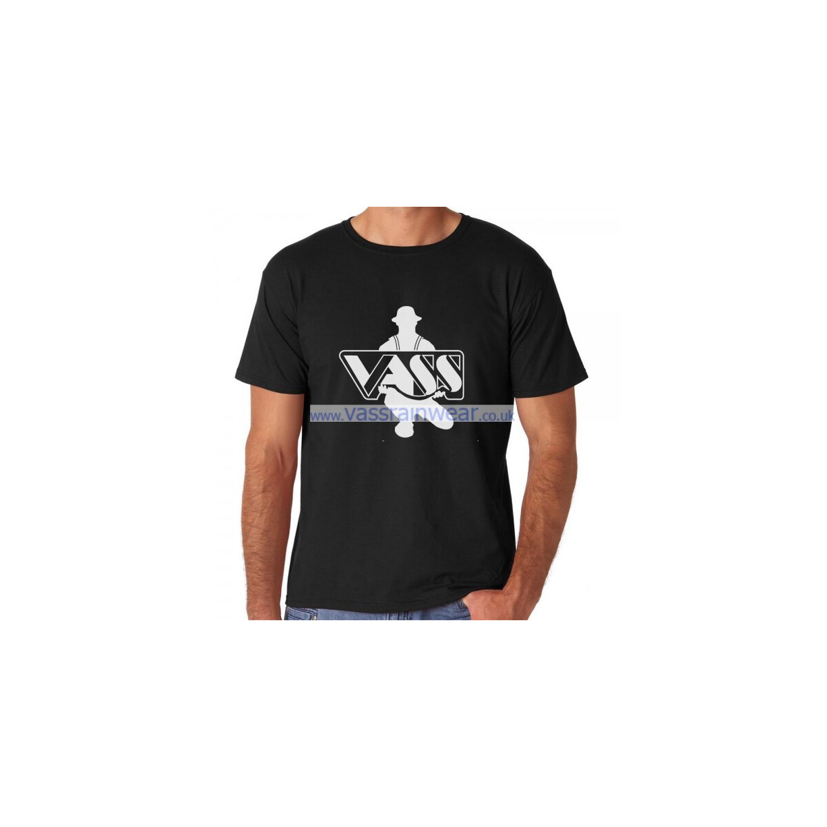 VASS T-Shirt Schwarz S