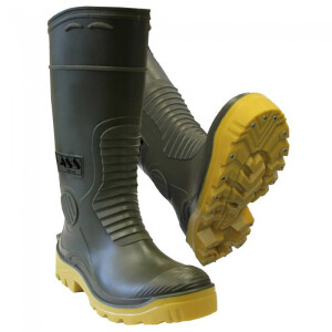 VASS E Boot Gummistiefel Khaki / Yellow