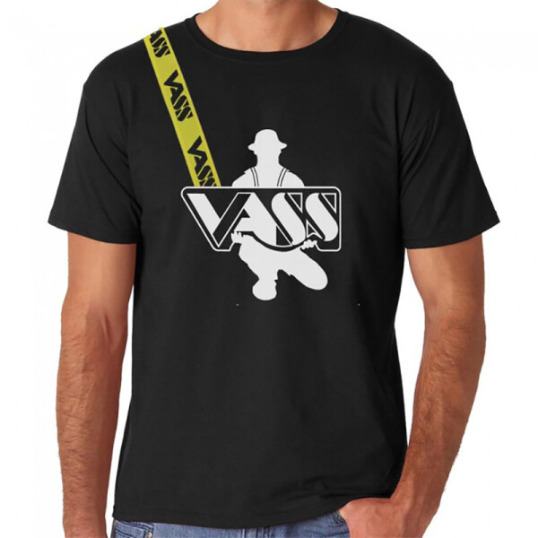 VASS T-Shirt  "Hosenträger" Schwarz S