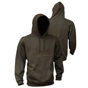 VASS Embroidered Hoodie Khaki / Oliv