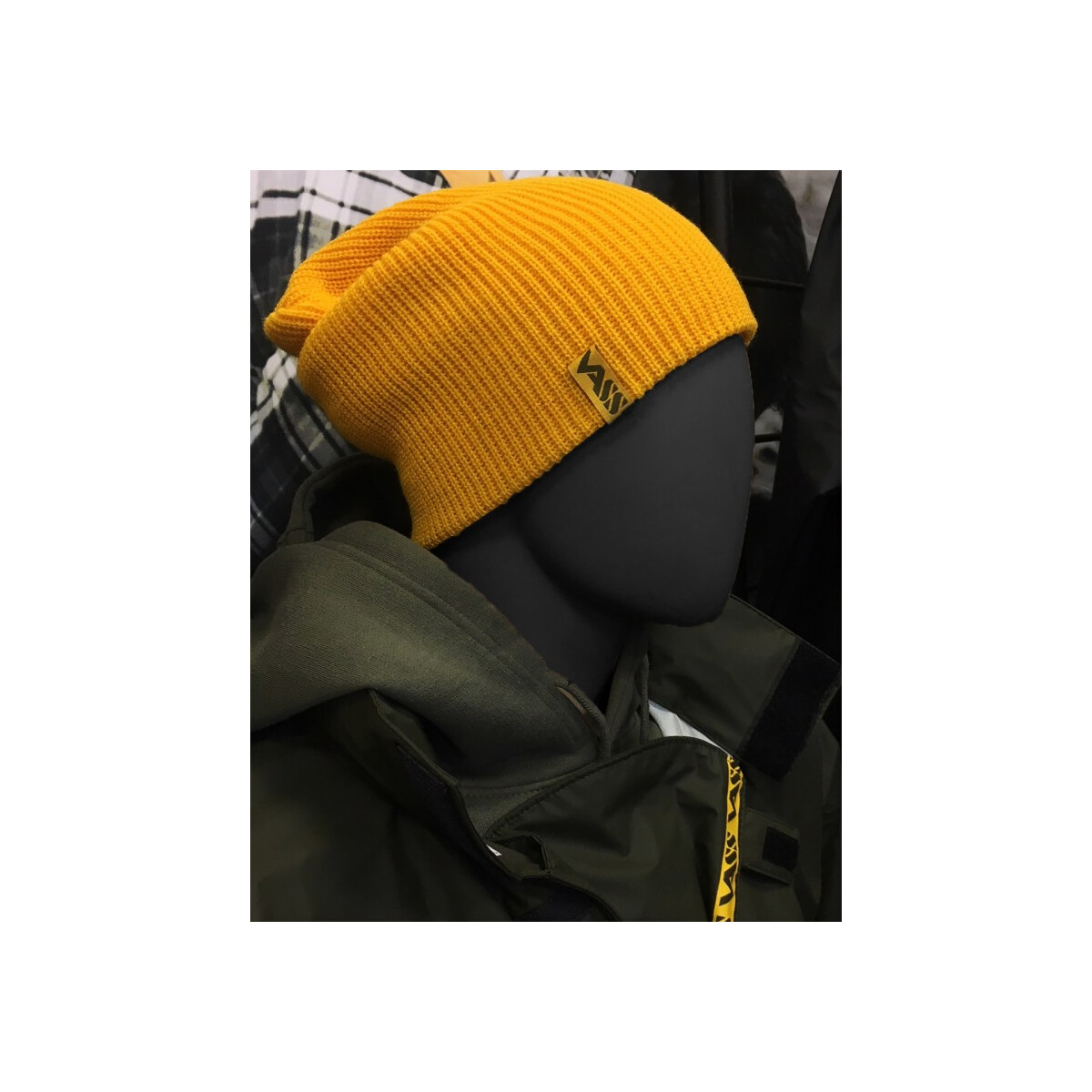 VASS Slouch Beanie Mütze Yellow / Gelb