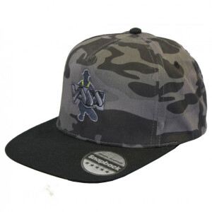 VASS Snapback Cap Black Camo / Black Peak