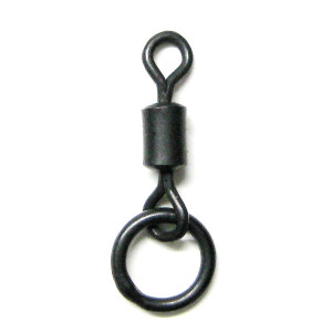 Flexi Ring Swivel Gr. 8 - 12 Stück - Matt Black