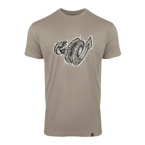 Wofte Electric Eel T-Shirt Beige Tan