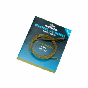 Nash Cling-On Fused Leader Lead Clip 40 lb Weed